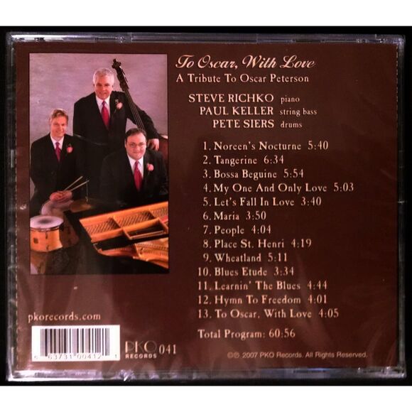 To Oscar with Love: A Tribute to Oscar Peterson CD New - Picture 2 of 2